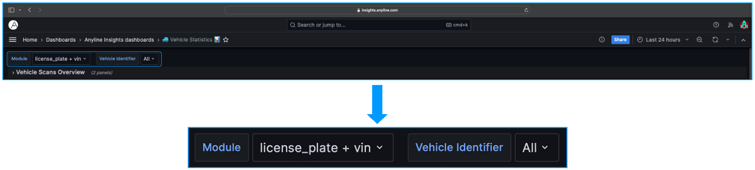 An image of the Data Filter on Anyline Insights