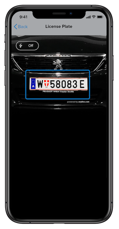 Example License Plate