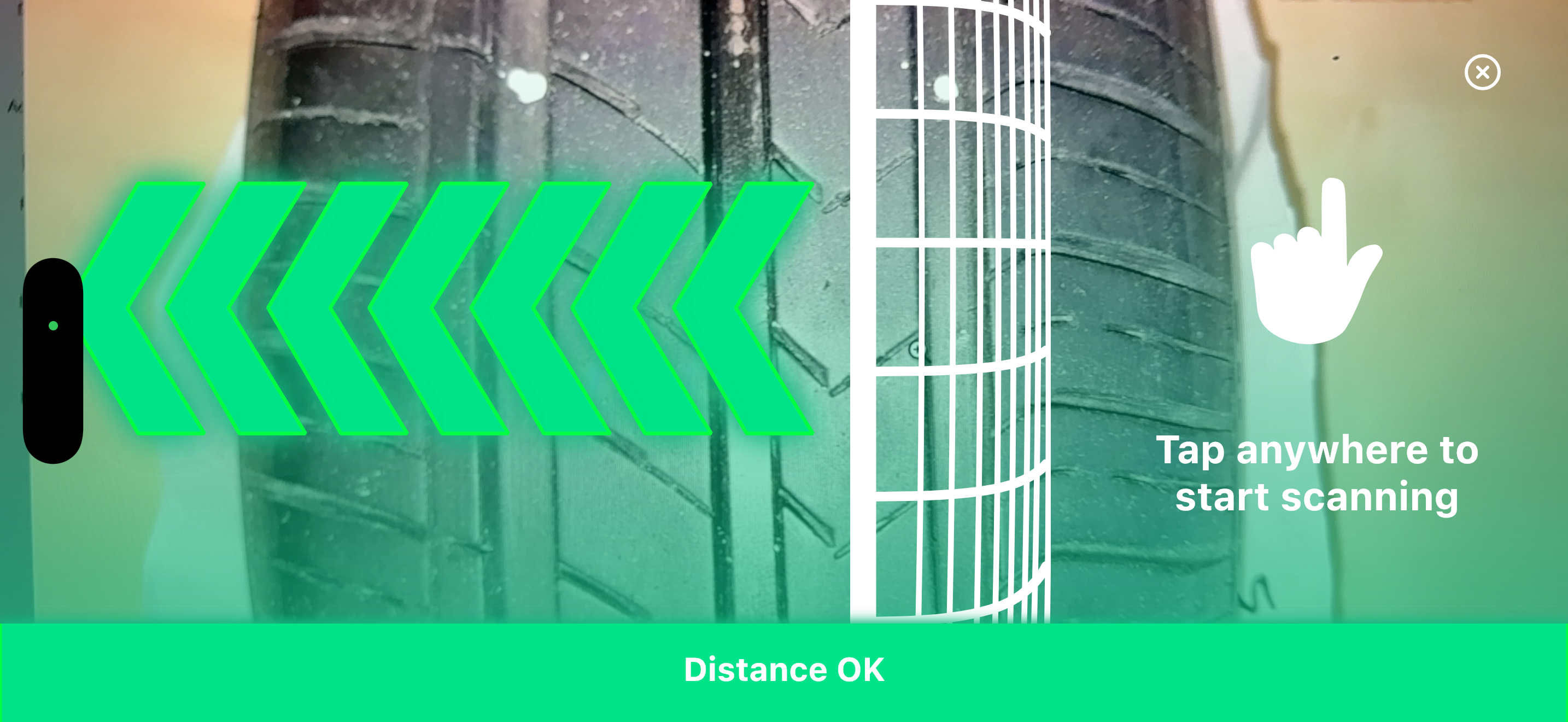 Tap to Start Scanning Tooltip