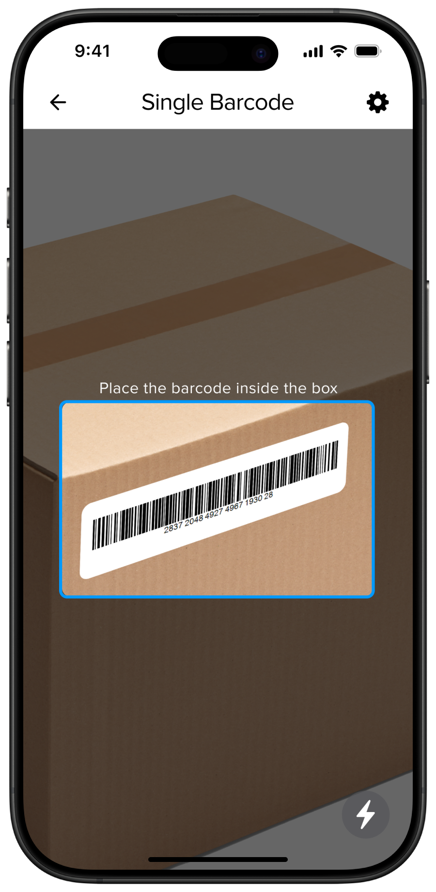 Single barcode scanning